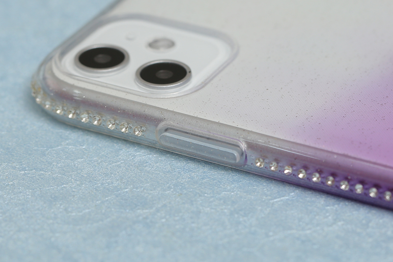 Ốp lưng iPhone 11 nhựa dẻo Shining Diamond OSMIA Tím