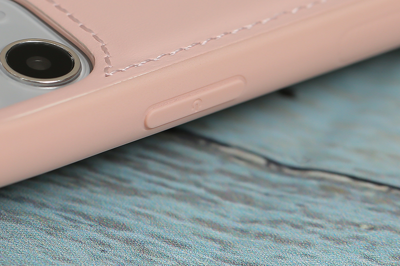 Ốp lưng iPhone 11 Pro Max nhựa cứng viền dẻo PU Candy OSMIA Hồng