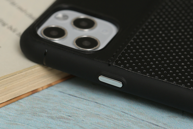 Ốp lưng iPhone 11 Pro Max nhựa dẻo Cave PU Case COSANO Đen