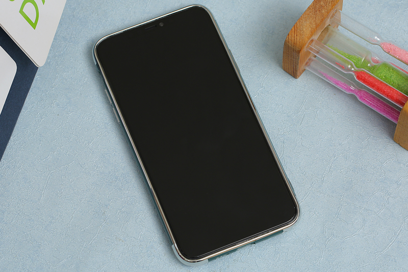 Ốp iPhone 11 Pro Max nhựa dẻo Electroplating Luggage Case COSANO Xanh