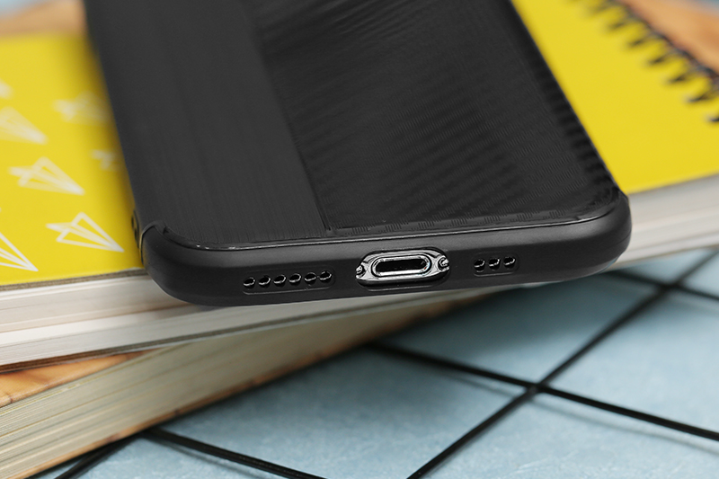 Ốp lưng iPhone 11 Pro nhựa dẻo Carbon Mix OSMIA Đen Xám