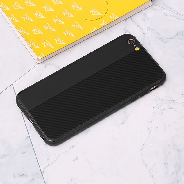 Ốp lưng iPhone 6/6S+ nhựa dẻo Carbon Mix OSMIA Đen Xám