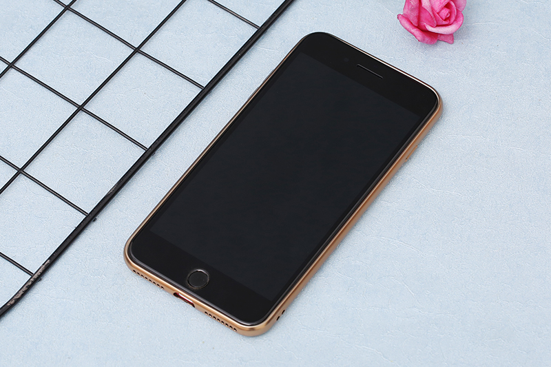 Ốp lưng iPhone 7 Plus/ 8 Plus nhựa dẻo Electroplating Matte TPU COSANO Gold