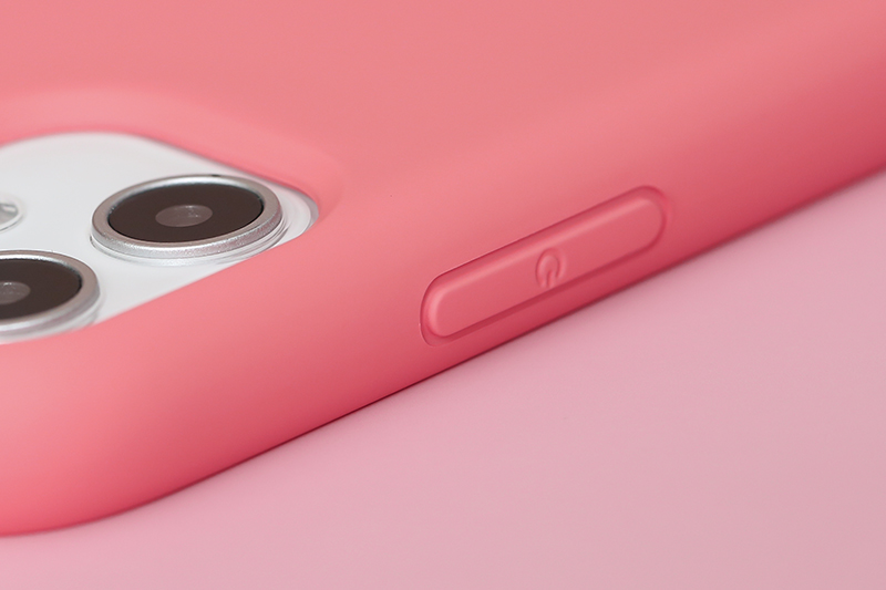 Ốp lưng iPhone 11 Nhựa dẻo Artifical silicon case MEEKER Hồng Mẫu Đơn