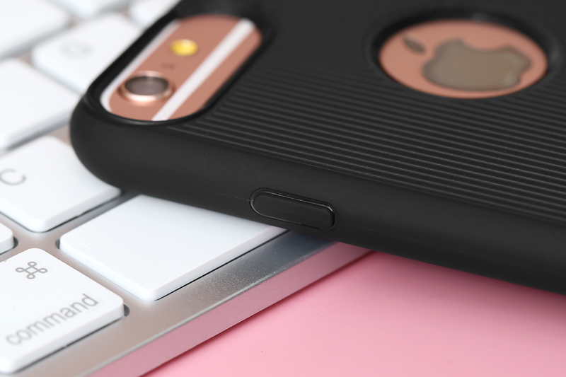 Ốp lưng iPhone 6/6S+ Nhựa dẻo SIMPLE TPU MEEKER Đen