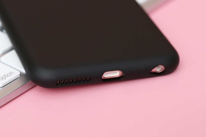 Ốp lưng iPhone 6/6s+ Nhựa dẻo Artifical Silicone MEEKER TPU Đen