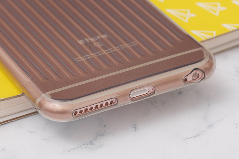 Ốp lưng iPhone 6/6s+ nhựa dẻo Glaze TPU Case COSANO Đen