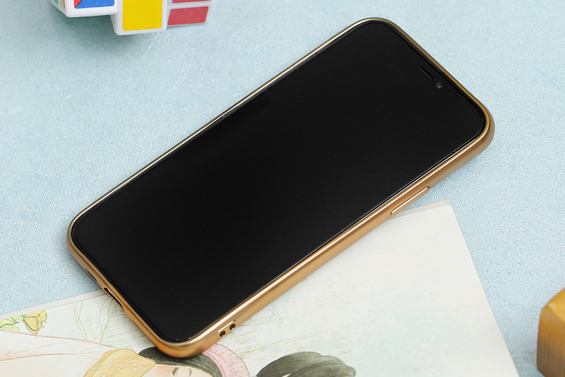Ốp lưng iPhone 11 Pro nhựa dẻo Electroplating Matte TPU COSANO Gold