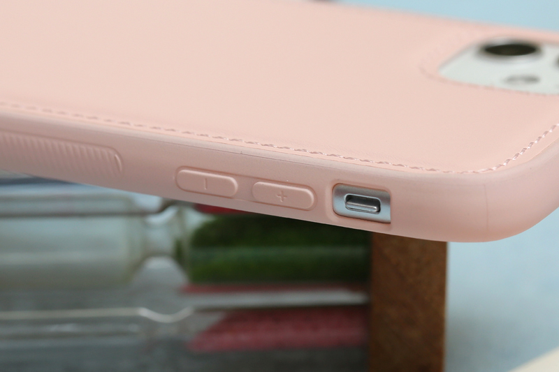 Ốp lưng iPhone 11 nhựa cứng viền dẻo PU Candy OSMIA Hồng