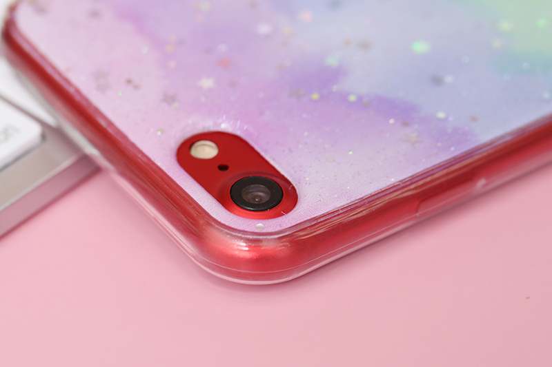 Ốp lưng iPhone 7/8 Nhựa dẻo Glue Case MEEKER TPU Cầu vồng