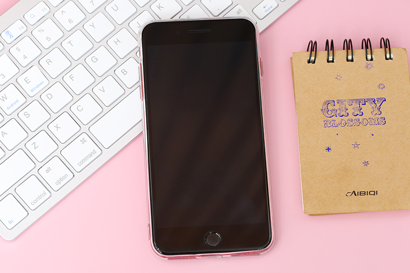 Ốp lưng iPhone 7 Plus/ 8 Plus Nhựa dẻo Glue Case MEEKER TPU Tam giác hồng