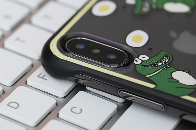 Ốp lưng iPhone X/Xs Nhựa cứng No Boarder case with Printing MEEKER Cá sấu nhỏ
