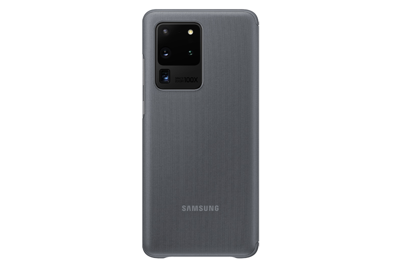 Bao da Galaxy S20 Ultra nắp gập Clear View Cover Samsung Xám