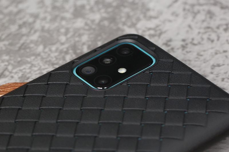 Ốp lưng Galaxy A51/A31 nhựa dẻo Woven OSMIA Đen