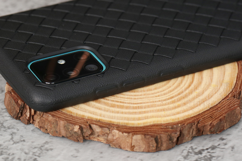 Ốp lưng Galaxy A51/A31 nhựa dẻo Woven OSMIA Đen
