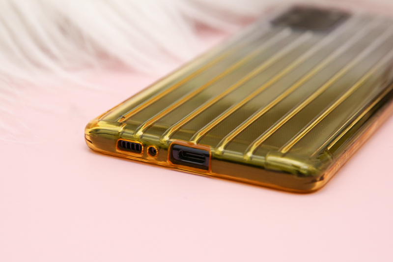 Ốp lưng Galaxy S10 Lite Nhựa dẻo RAINGING JM Vàng