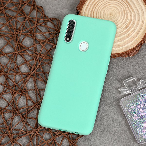 Ốp lưng Oppo A31 nhựa dẻo Silicone Felt Cover COSANO Mint