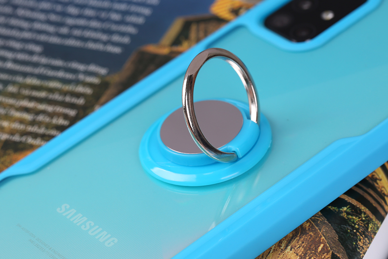Ốp lưng Galaxy A51/A31 nhựa cứng viền dẻo DY RING JM DY RING Blue