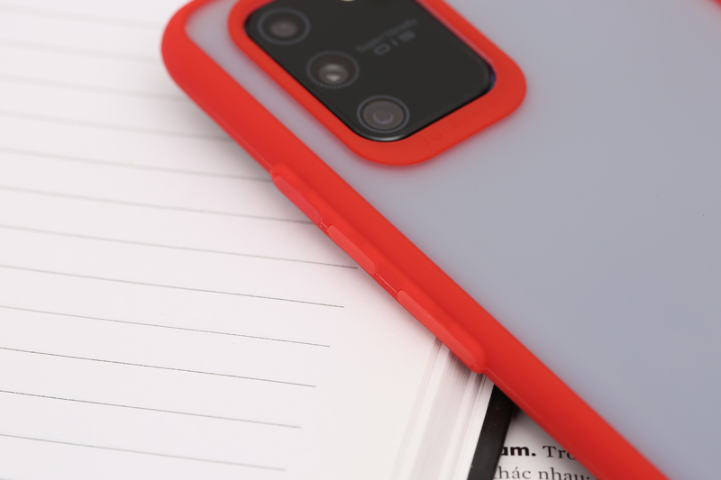 Ốp lưng Galaxy S10 Lite nhựa dẻo TPU PC Double Phone Case COSANO Đỏ