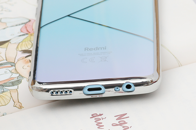Ốp lưng Redmi Note 9 nhựa dẻo TPU Electroplating Triple COSANO Silver