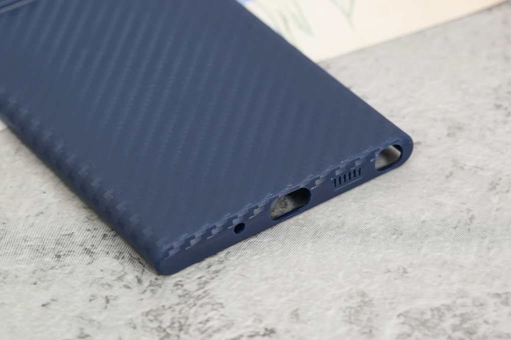 Ốp lưng Galaxy Note 20 Ultra nhựa dẻo Carbon Fibre TPU COSANO Navy