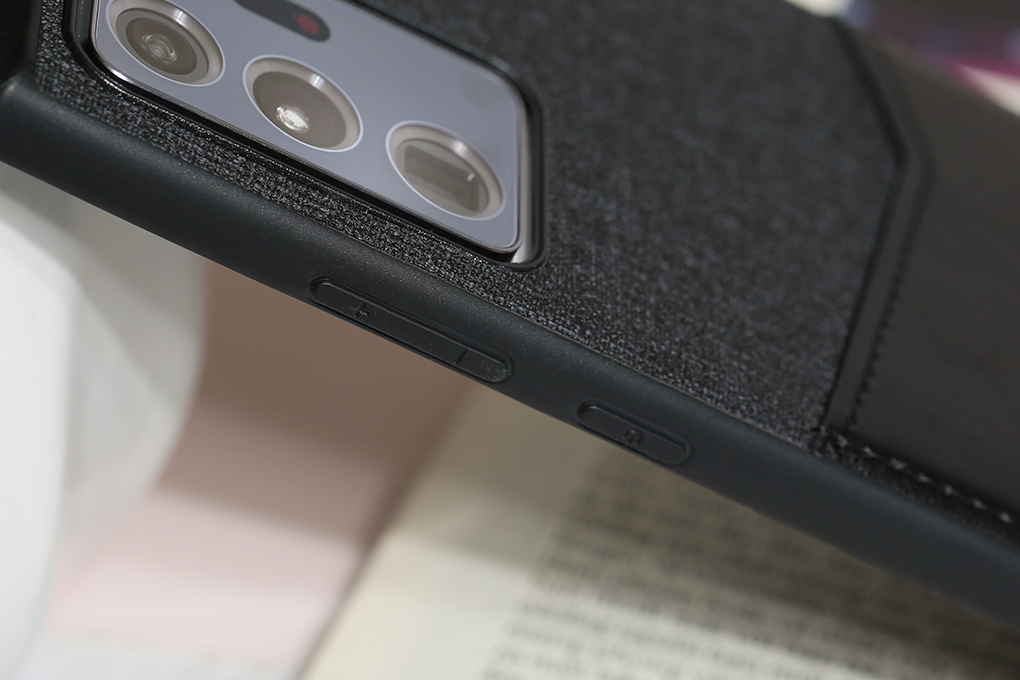 Ốp lưng Galaxy Note 20 Ultra Nhựa cứng viền dẻo V Pocket II JM Đen