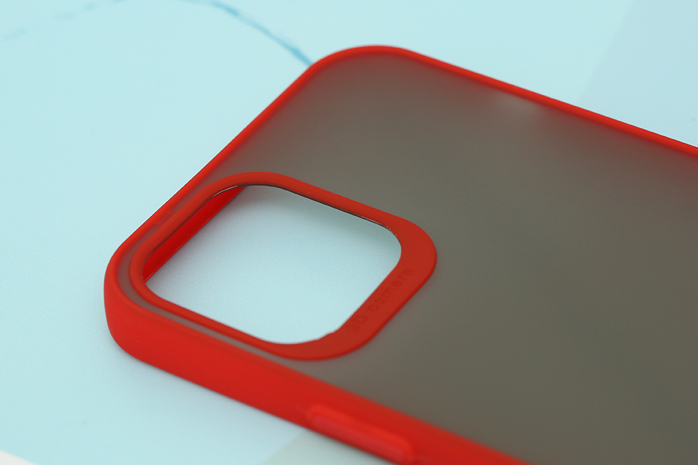 Ốp lưng iPhone 12 Pro Max Nhựa dẻo TPU PC Double Phone Case COSANO Đỏ