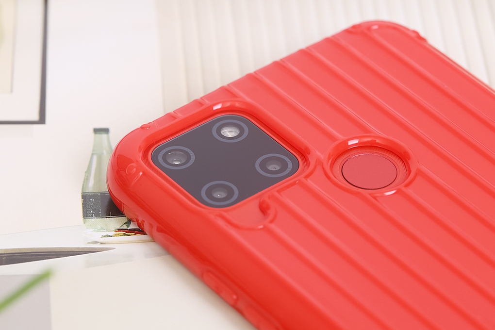 Ốp lưng Realme C12 nhựa dẻo Luggage TPU OSMIA Đỏ