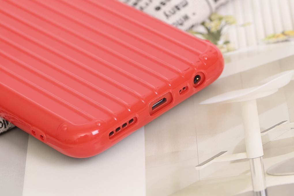 Ốp lưng Realme C12 nhựa dẻo Luggage TPU OSMIA Đỏ