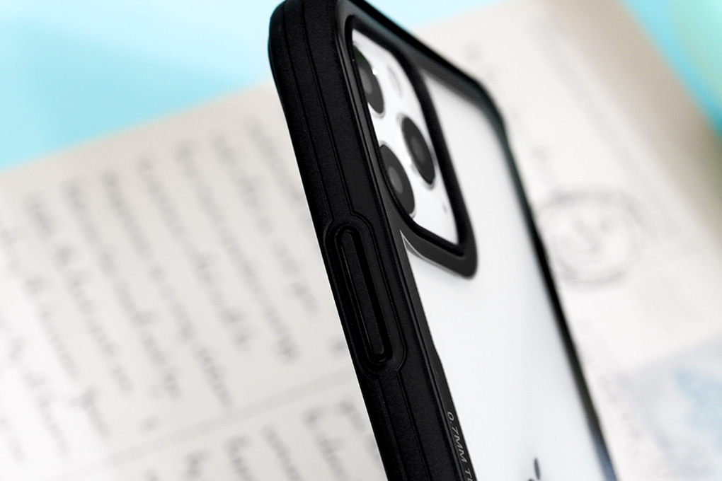 Ốp lưng iPhone 12/ 12 Pro Nhựa cứng viền dẻo Tempered Glass Word COSANO Đen