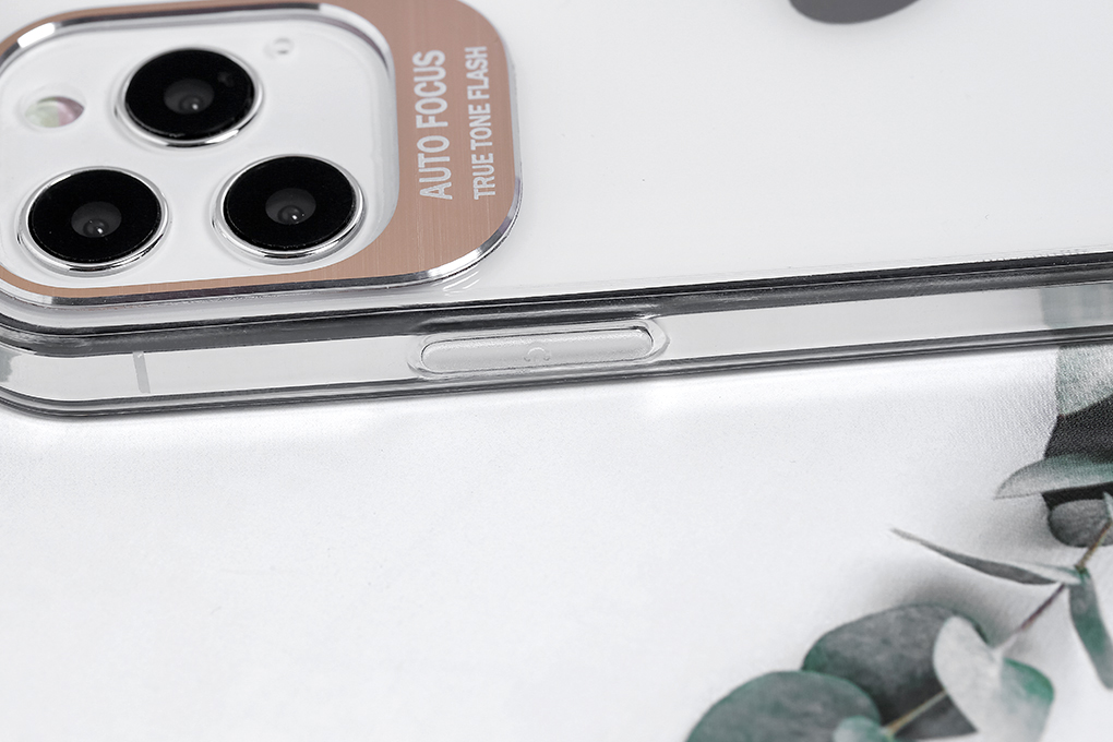 Ốp lưng iPhone 12/12 Pro Nhựa dẻo Metalic MEEKER Gold