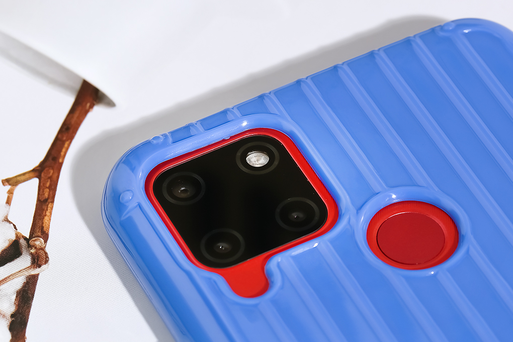 Ốp lưng Realme C12 nhựa dẻo Luggage TPU OSMIA Xanh
