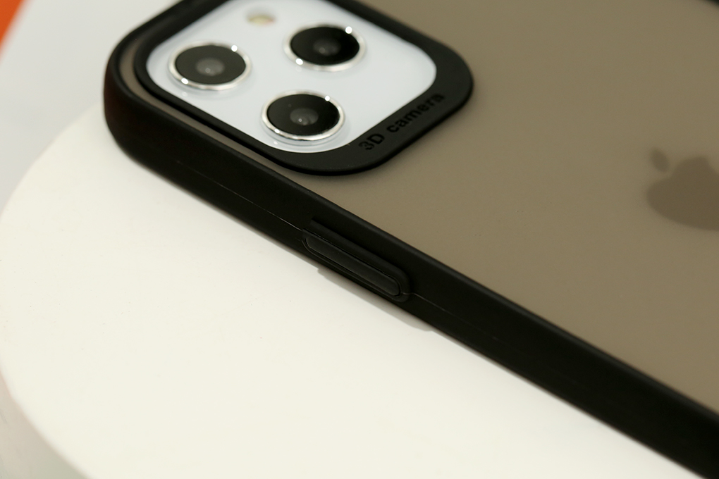 Ốp lưng iPhone 12 Pro Max Nhựa cứng viền dẻo TPU PC Double Phone Case COSANO Đen