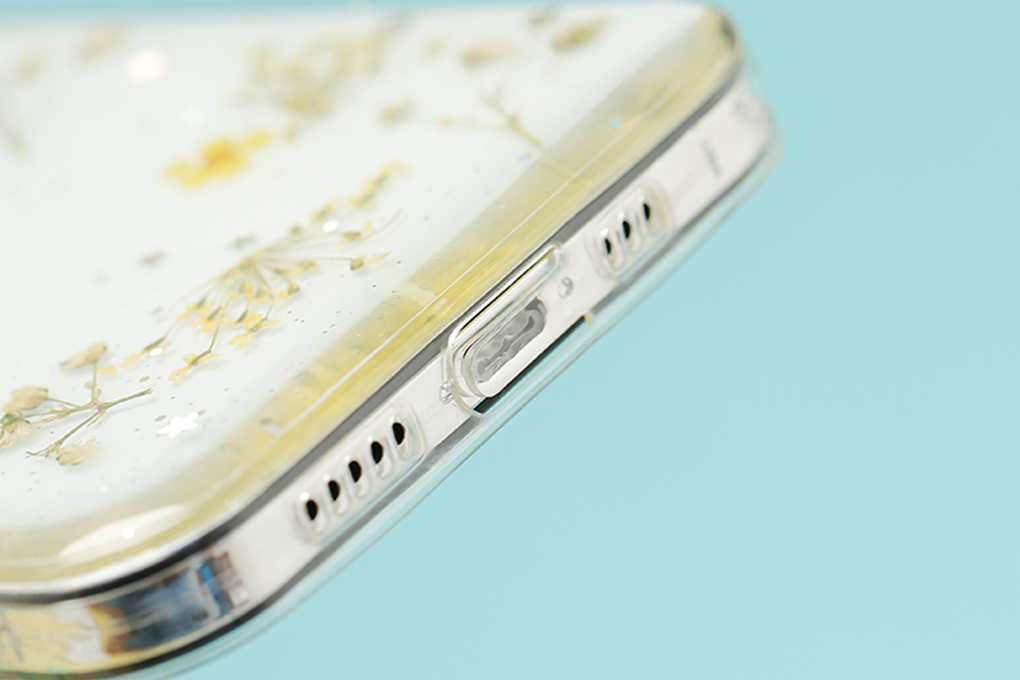 Ốp lưng iPhone 12/12 Pro Nhựa dẻo Dry Flower MEEKER CN1013 Vàng