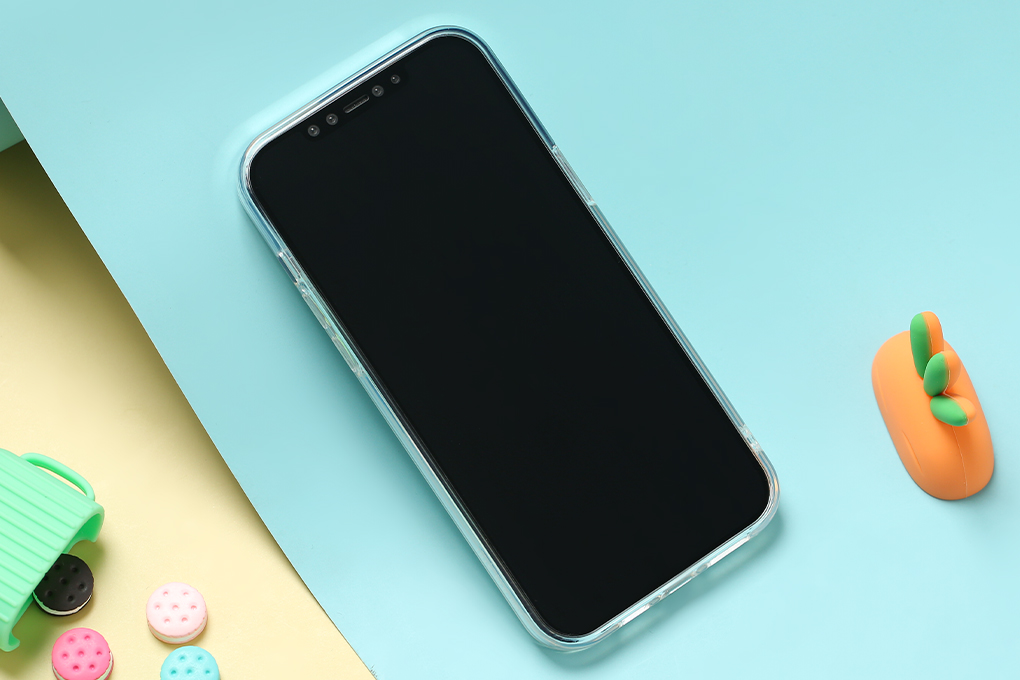 Ốp lưng iPhone 12 Pro Max Nhựa dẻo Transparent Acrylic MEEKER Đen