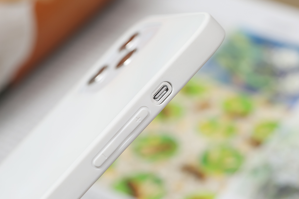 Ốp lưng iPhone 12 Pro Max nhựa cứng viền dẻo Tempered Glass Silk OSMIA Trắng