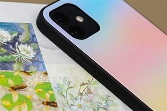 Ốp lưng iPhone 12/12 Pro Nhựa dẻo Tempered Glass Case-Gradient COSANO Đa sắc chính hãng