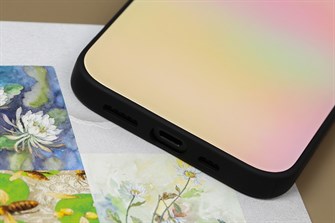 Ốp lưng iPhone 12/12 Pro Nhựa dẻo Tempered Glass Case-Gradient COSANO Đa sắc