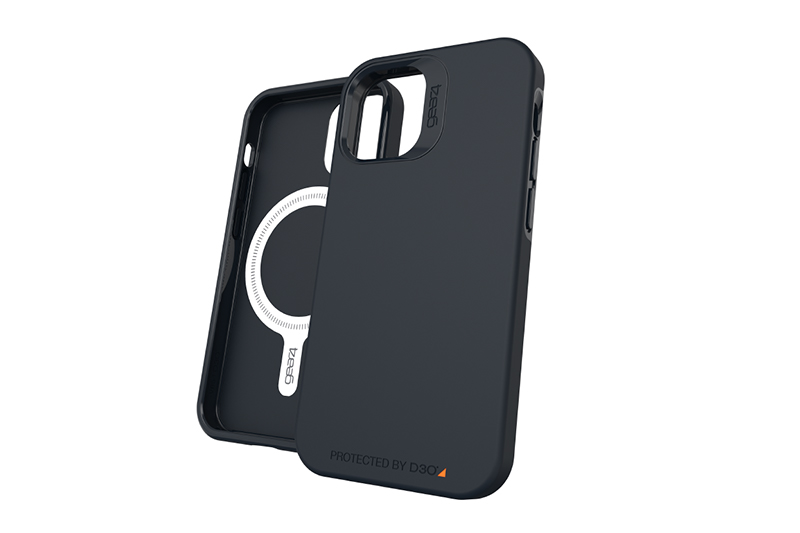 Ốp lưng Magsafe iPhone 12/12 Pro Nhựa cứng viền dẻo Rio Snap GEAR4 D3O Đen