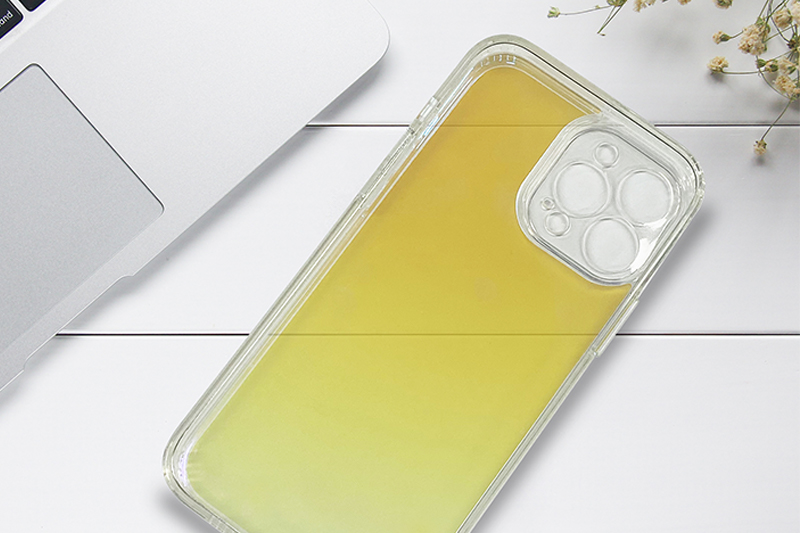 Ốp lưng iPhone 13 Pro Max Nhựa dẻo Gradient Luxury TPU PC COSANO Xanh Clear