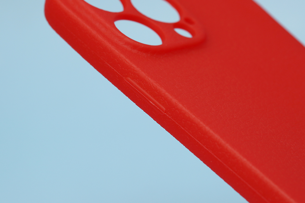 Ốp lưng iPhone 13 Pro Nhựa Dẻo Litchi Grain OSMIA Đỏ