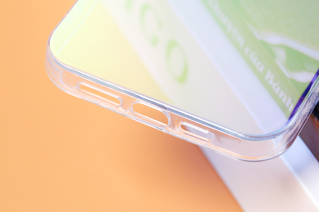 Ốp lưng iPhone 13 Pro Max Kính viền dẻo Rainbow OSMIA
