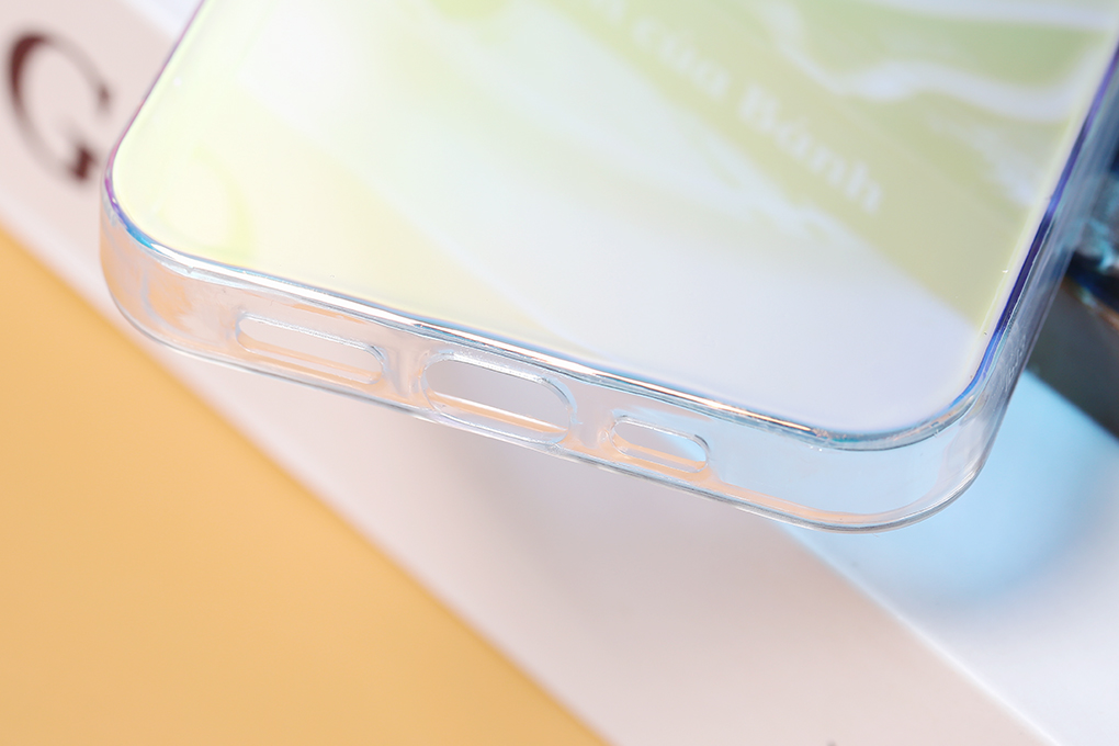 Ốp lưng iPhone 13 Pro Kính viền dẻo Rainbow OSMIA