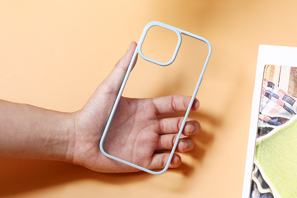 Ốp lưng iPhone 13 Pro Max Nhựa cứng viền dẻo Clear Beauty COSANO