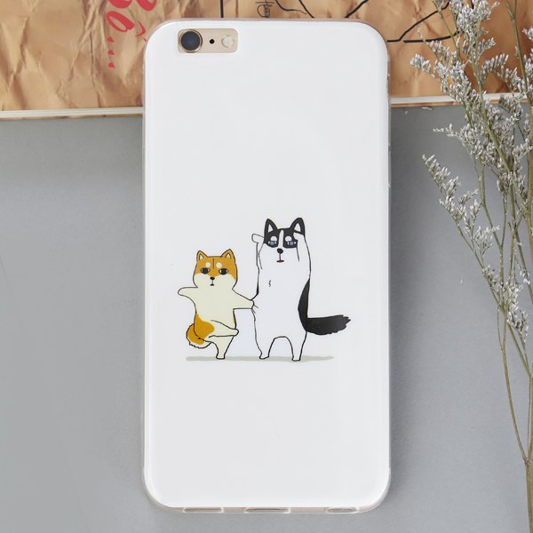 Ốp lưng iPhone 6-6S Plus Nhựa dẻo dày bóng Mèo