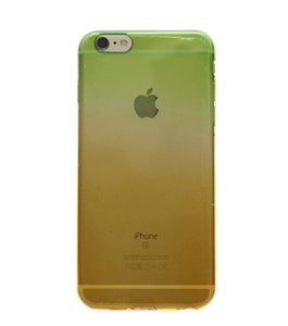 Ốp lưng iPhone 6-6S Plus Nhựa dẻo Xanh lá Cam