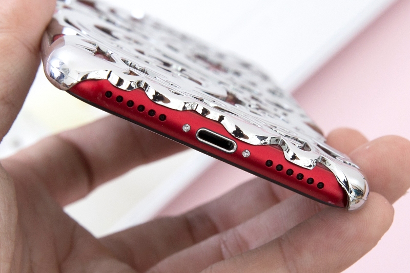 Ốp lưng iPhone 7 - iPhone 8 Nhựa cứng Paper Cutting COSANO Bạc
