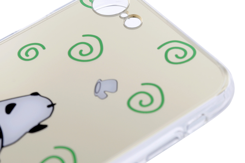 Ốp lưng iPhone 7 - iPhone 8 Nhựa cứng viền dẻo Mirror Fun II JM JM161125 Gấu trắng