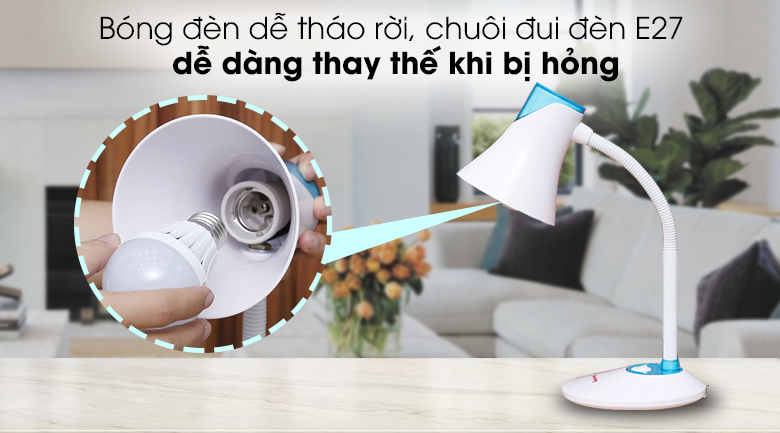 Đèn bàn học Điện Quang DKL15 (Bóng trắng)