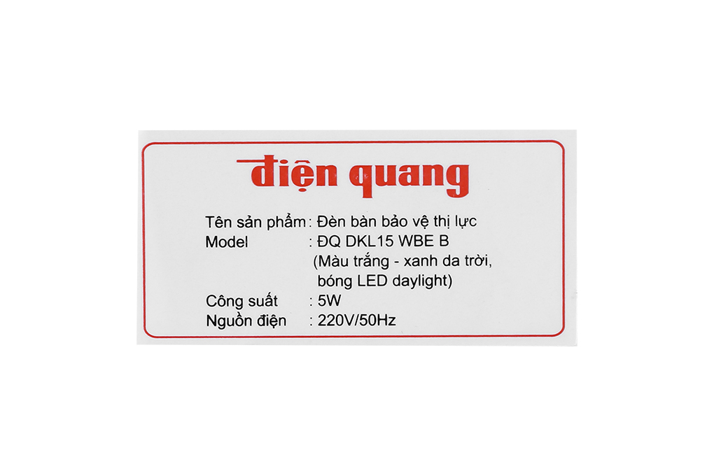 Đèn bàn học Điện Quang DKL15 (Bóng trắng) chính hãng